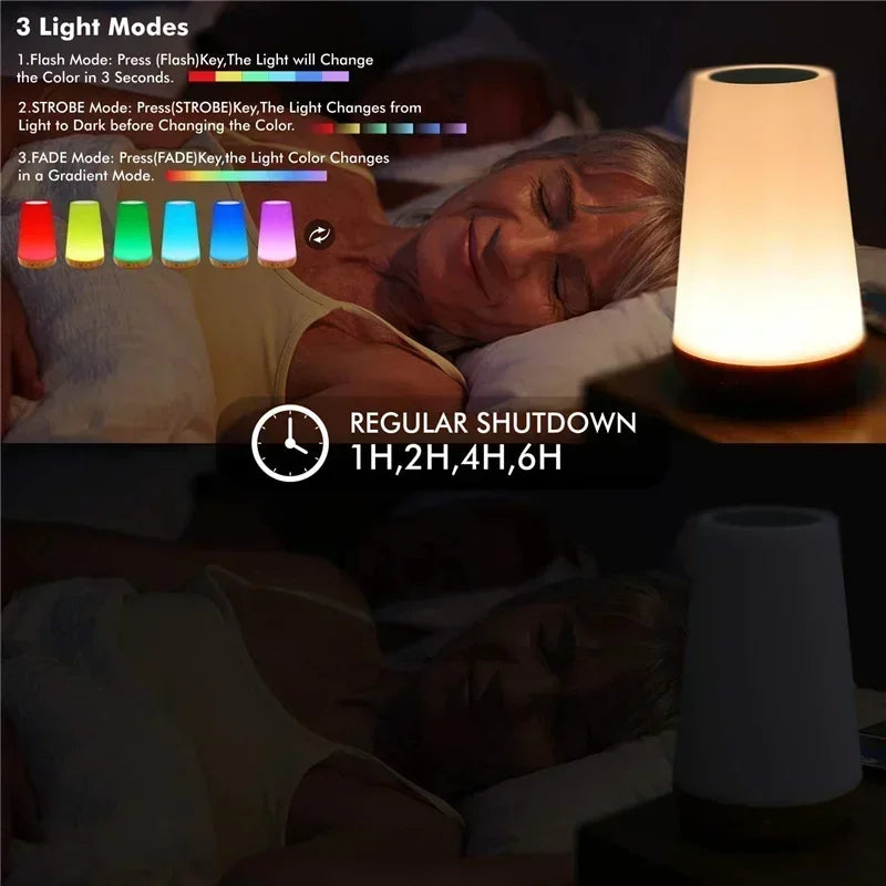 GlowEase Bedside Touch Night Light