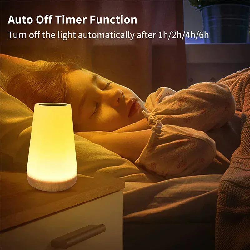 GlowEase Bedside Touch Night Light