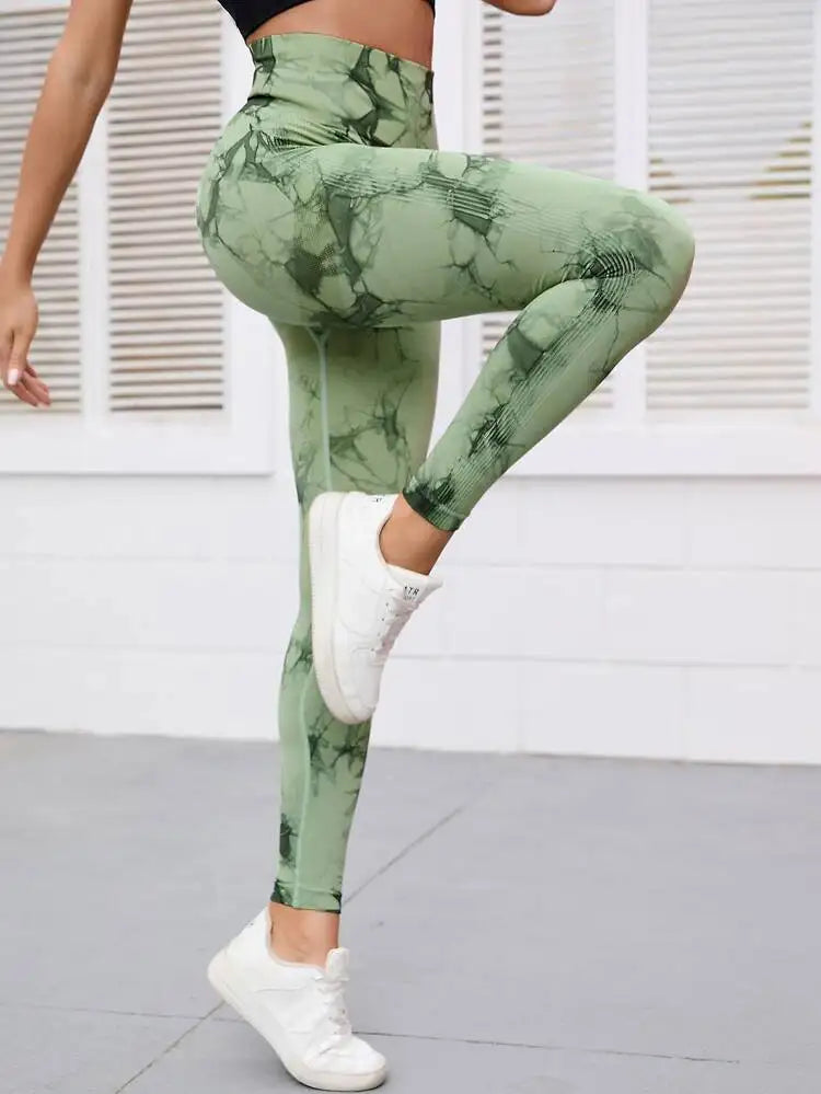 PeachFit Tie Die Leggings